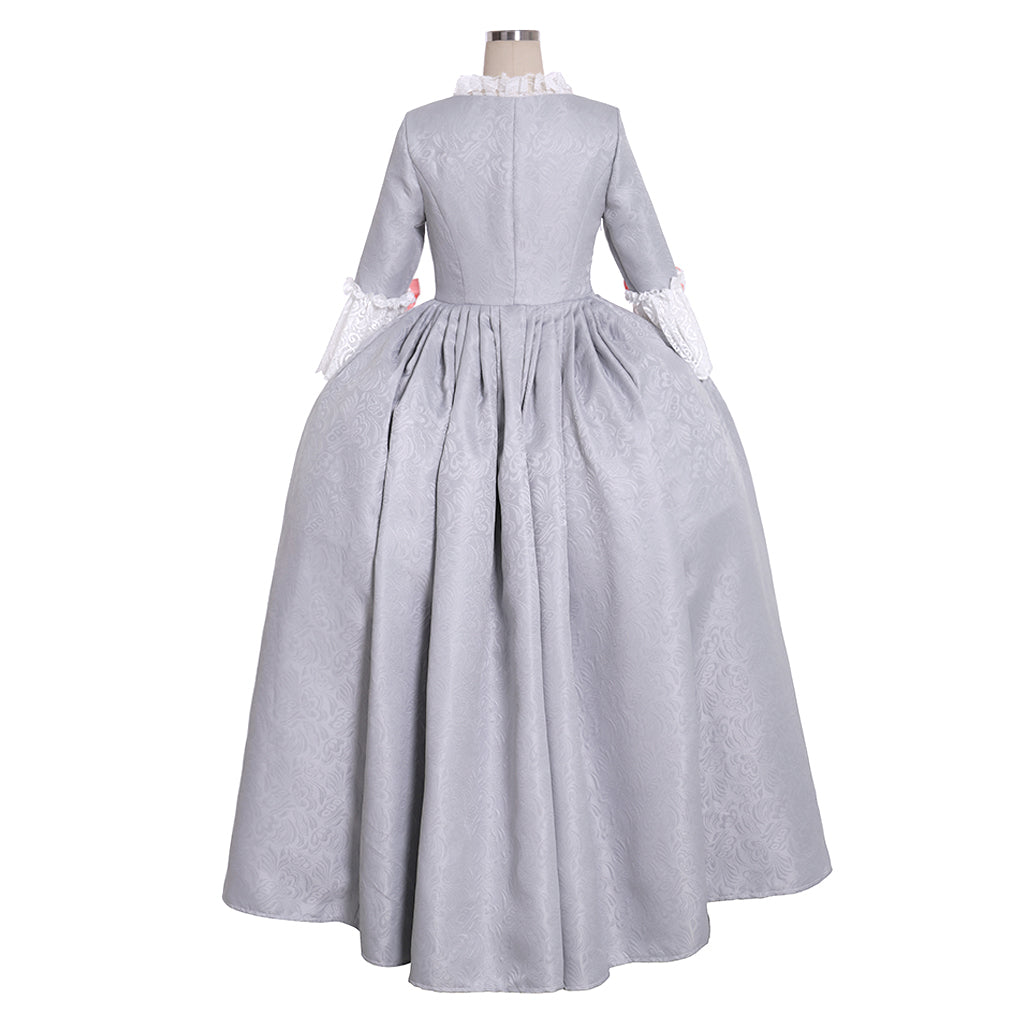 Gothic Rococo Victorian Dress Cuff Sleeve Party Costume Solid Color Ball Gown Prom Dress Princess Shakespeare Solid Color Ball Gown Gray Women's Royal Halloween Carnival Valentine's Day Party Evening Dress Masquerade Adults' Dress All