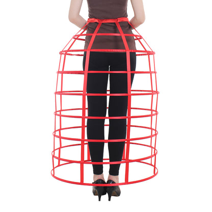 Women's Baroque Pannier Petticoat Victorian Crinoline Birdcage Hoop for Victorian Ball Dress Baroque Crinoline Rococo Princess Dress Pannier