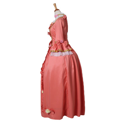 18th Century Women's Rococo Ball Gown Princess Bow Accessory Maria Antonietta Rococo Victorian Renaissance Vacation Dress Party Costume Princess
