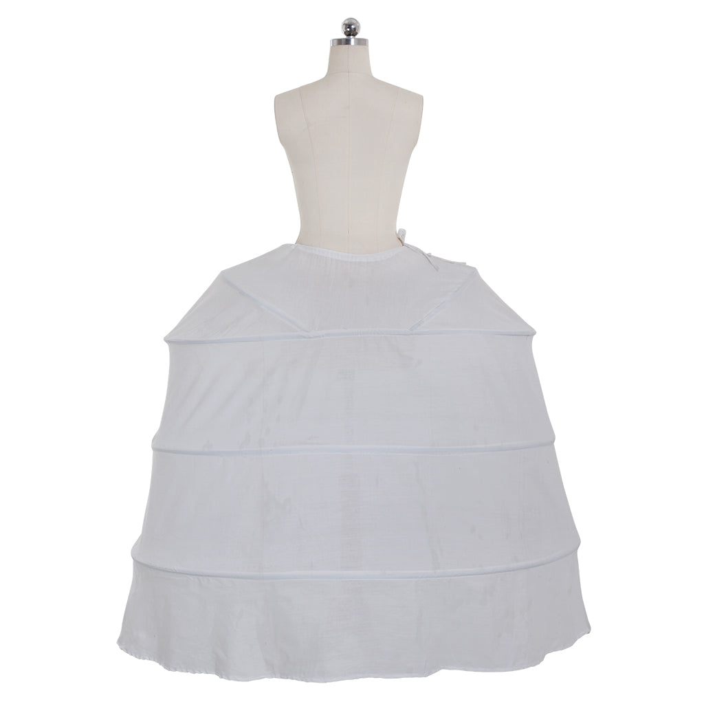 Women's Vintage White Petticoat Underskirt Victorian Baroque Crinoline Hoop for Ball Dress Cosplay Princess Dress Underskirt and Retro Outfits
