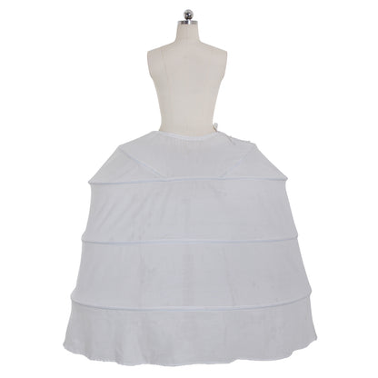 Women's Vintage White Petticoat Underskirt Victorian Baroque Crinoline Hoop for Ball Dress Cosplay Princess Dress Underskirt and Retro Outfits