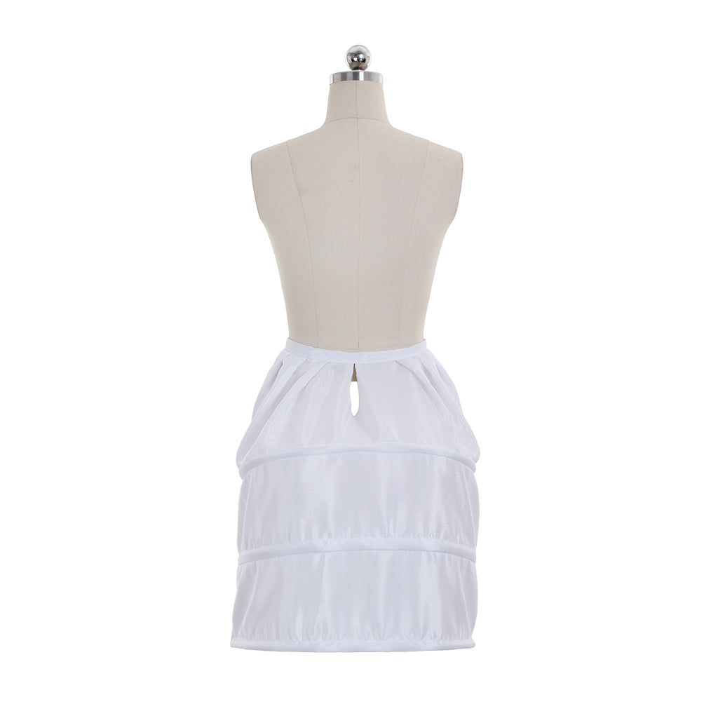 Women's Vintage White Petticoat Underskirt Victorian Baroque Crinoline Pannier for Ball Dress Cosplay  Princess Dress and Retro Outfits
