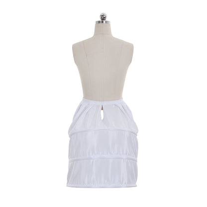 Women's Vintage White Petticoat Underskirt Victorian Baroque Crinoline Pannier for Ball Dress Cosplay  Princess Dress and Retro Outfits
