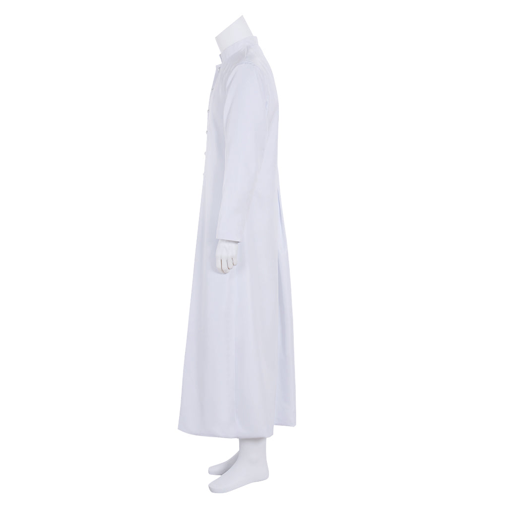 Medieval Men Renaissance Blue Button - Down Cosplay Costume Adult Vintage Court Long Sleeve Maxi Robe Men's Halloween Christmas