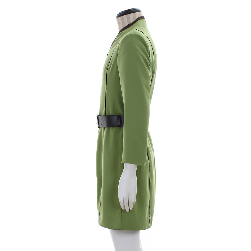 Medieval Men's Light Green with Black Trim Tunic Costume for Cosplay Themed Events Halloween Christmas or Themed Parties