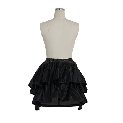Women's Baroque Pannier Petticoat Victorian Black Pannier Underskirt with Waistband for Victorian Ball Dress Baroque Crinoline Rococo Princess Dress Pannier