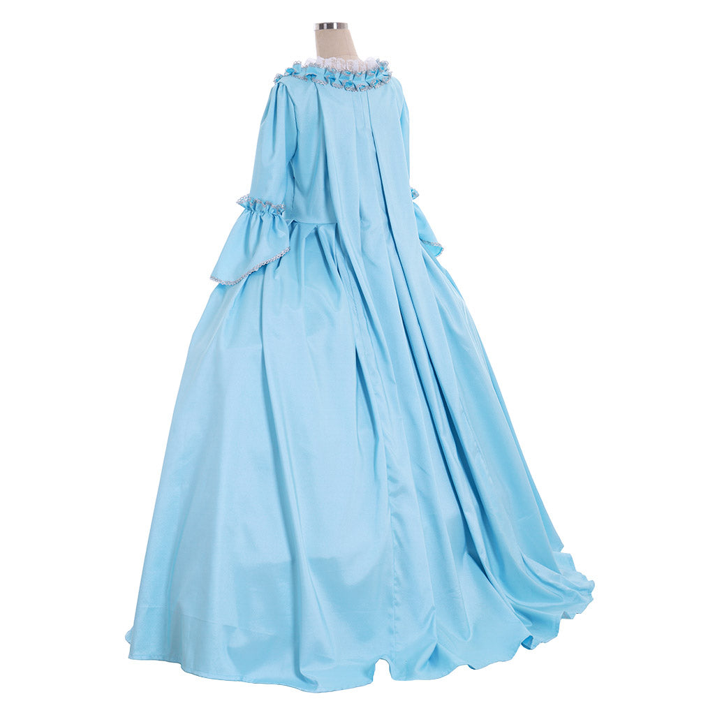 18th Gothic Rococo Dress Party Costume Prom Dress Princess Shakespeare Solid Ball Gown Blue Trumpet Sleeve Women's Royal Christmas Halloween Carnival Party Evening Dress Masquerade Adults' Dress All Seasons