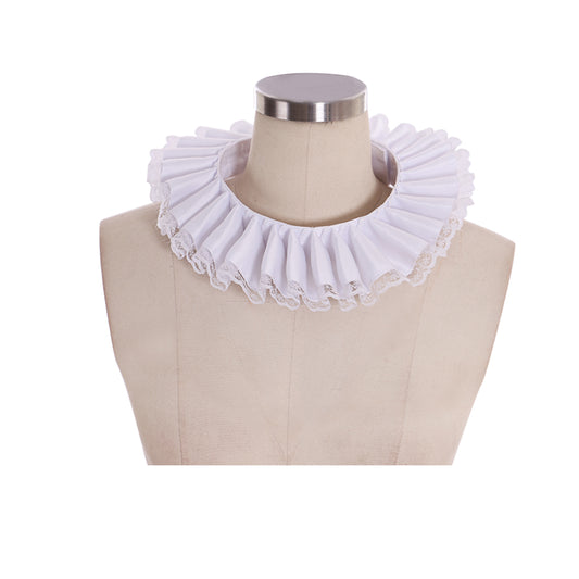 Women's Ruffled Victorian Renaissance Neck Satin Choker Collar Ruff collar see picture