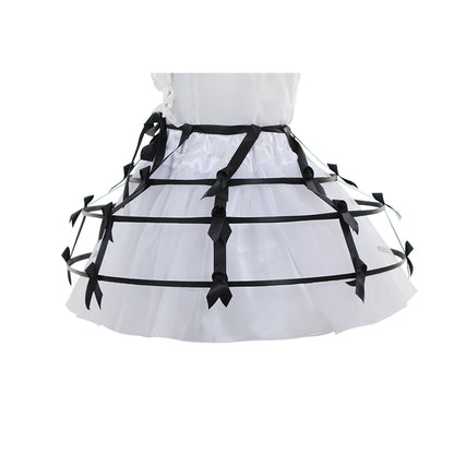 Women's Baroque Pannier Petticoat Victorian Crinoline Birdcage Hoop for Victorian Ball Dress Baroque Crinoline Rococo Princess Dress Pannier