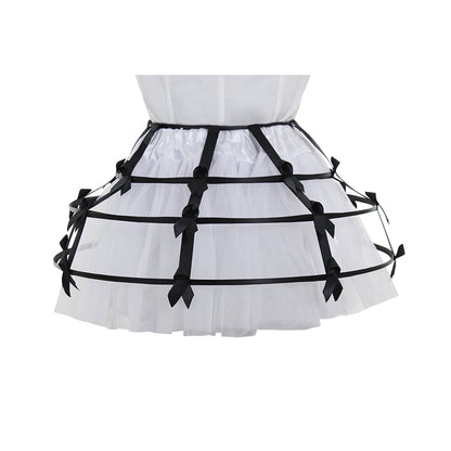 Women's Baroque Pannier Petticoat Victorian Crinoline Birdcage Hoop for Victorian Ball Dress Baroque Crinoline Rococo Princess Dress Pannier