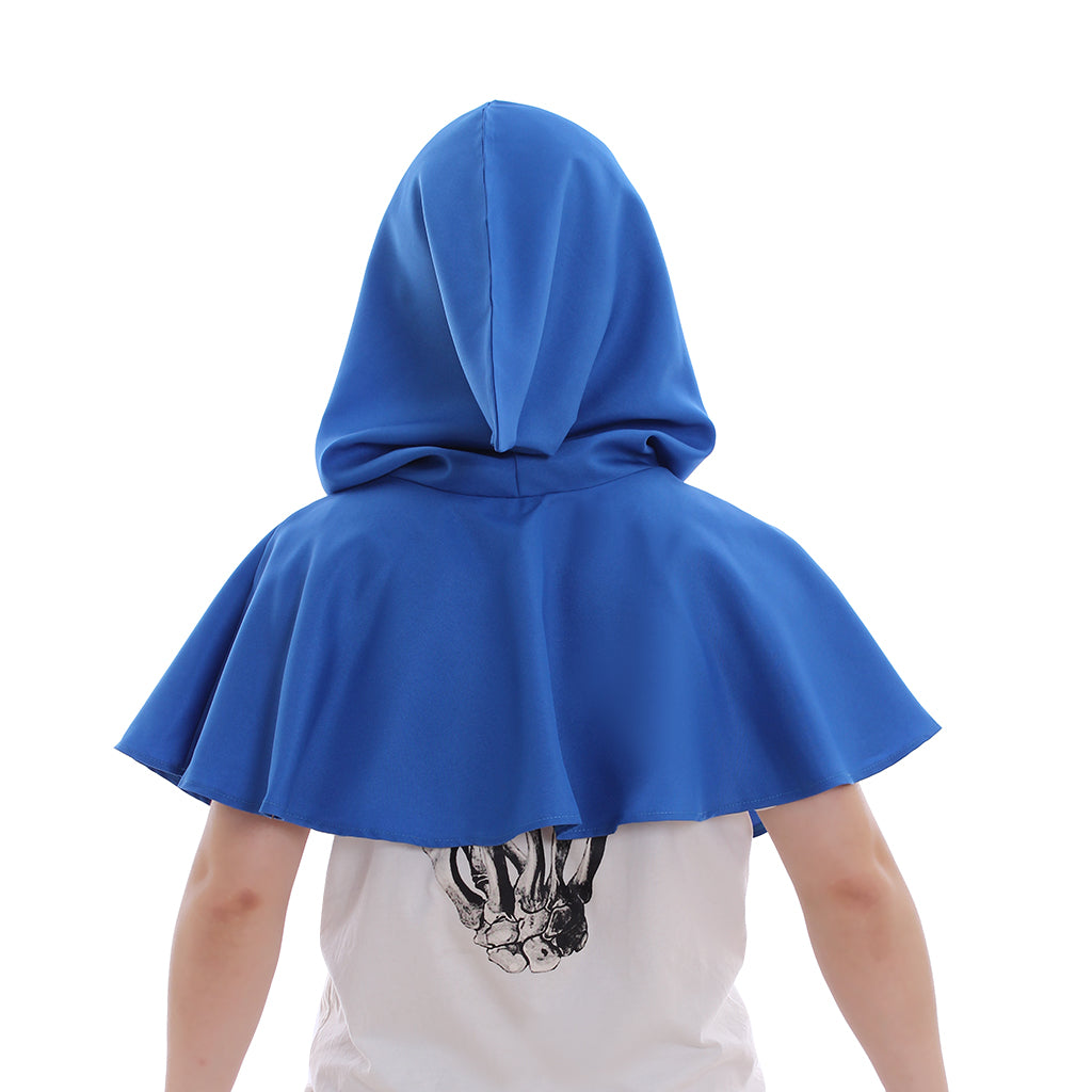 Medieval Gothic Hooded Short Cloak Cropped Cape for Cosplay  Halloween Costumes