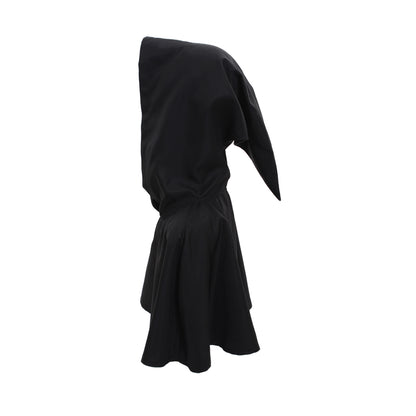 Medieval Gothic Black Hooded Short Cloak Cropped Cape for Cosplay  Halloween Costumes