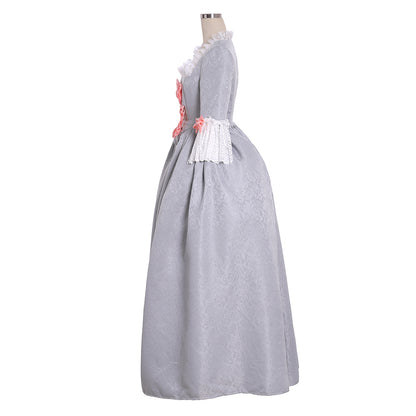 Gothic Rococo Victorian Dress Cuff Sleeve Party Costume Solid Color Ball Gown Prom Dress Princess Shakespeare Solid Color Ball Gown Gray Women's Royal Halloween Carnival Valentine's Day Party Evening Dress Masquerade Adults' Dress All