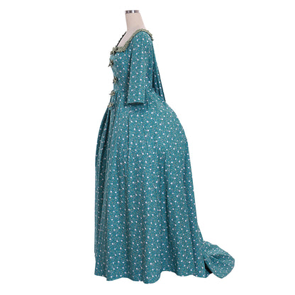 18th Century Women's Rococo Ball Gown Princess 3/4-Length Sleeve Bow Accessory Maria Antonietta Rococo Victorian Renaissance Vacation Dress Party Costume Princess