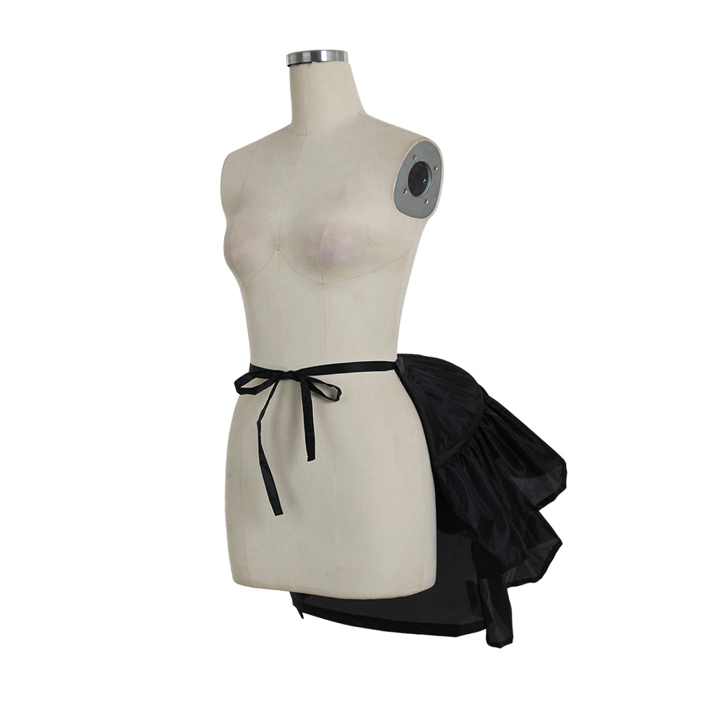 Women's Baroque Pannier Petticoat Victorian Black Pannier Underskirt with Waistband for Victorian Ball Dress Baroque Crinoline Rococo Princess Dress Pannier