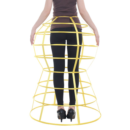 Women's Baroque Pannier Petticoat Victorian Black Crinoline Birdcage Hoop for Victorian Ball Dress Baroque Crinoline Rococo Princess Dress Pannier