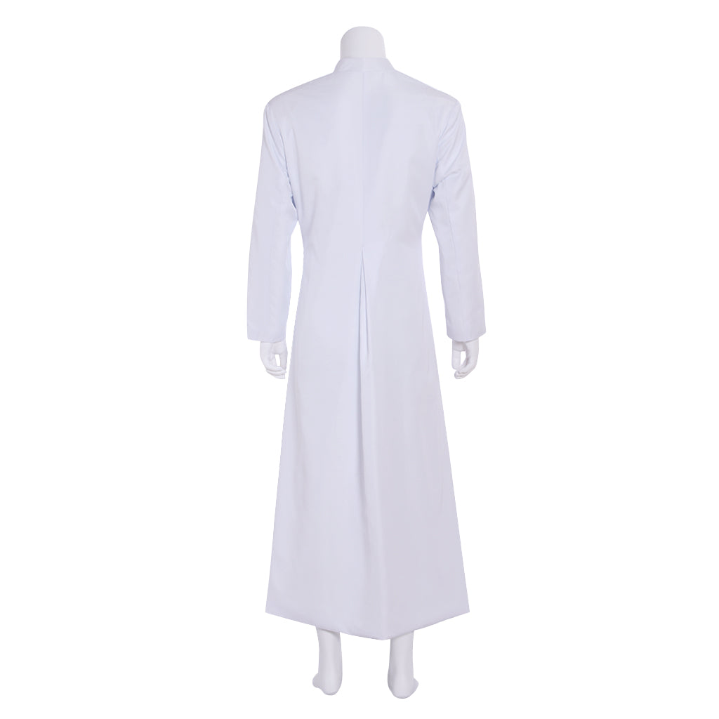 Medieval Men Renaissance Blue Button - Down Cosplay Costume Adult Vintage Court Long Sleeve Maxi Robe Men's Halloween Christmas