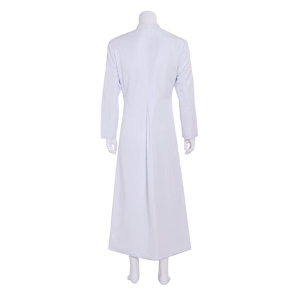 Medieval Men Renaissance Blue Button - Down Cosplay Costume Adult Vintage Court Long Sleeve Maxi Robe Men's Halloween Christmas