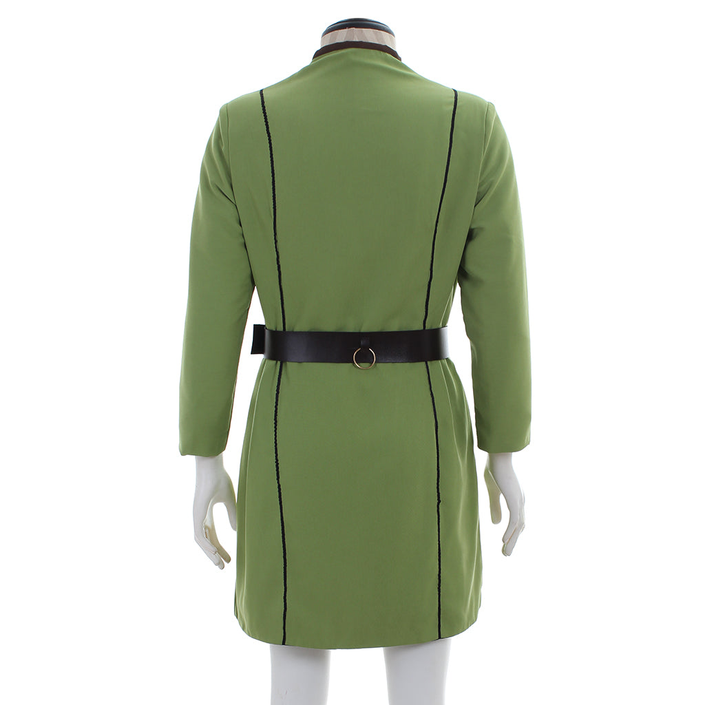 Medieval Men's Light Green with Black Trim Tunic Costume for Cosplay Themed Events Halloween Christmas or Themed Parties