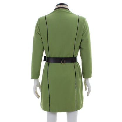 Medieval Men's Light Green with Black Trim Tunic Costume for Cosplay Themed Events Halloween Christmas or Themed Parties