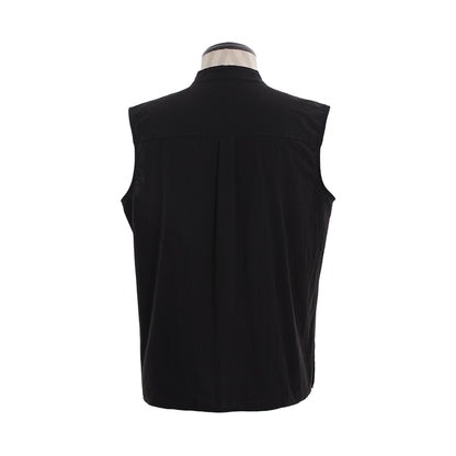 Medieva Men's Sleeveless Tunic with Lace Up Neckline Renaissance Style Top for Cosplay or Themed EventsHalloween Christmas or Themed Parties