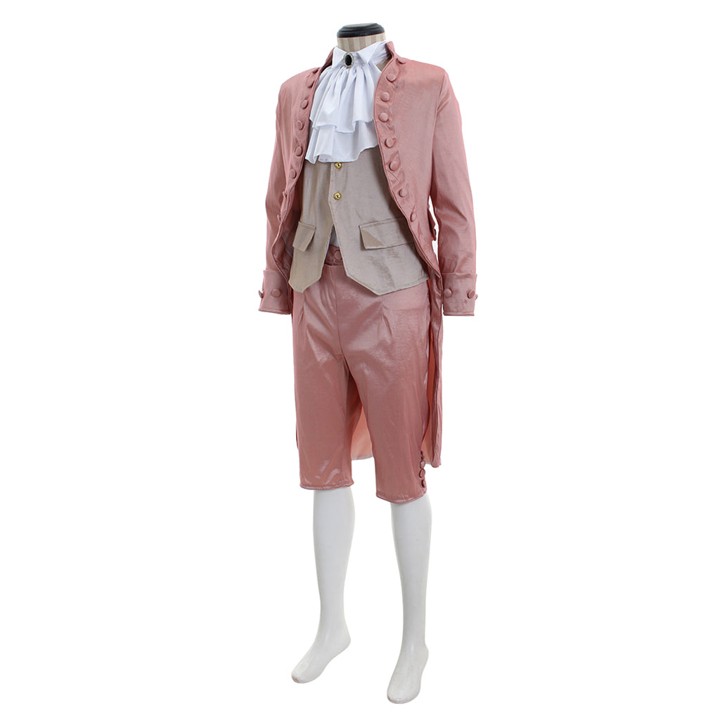 Regency Men's Frock Coat with Waistcoat, Breeches and Ruffled Shirt Historical Style Outfit for Cosplay or Themed Events Halloween Christmas or Themed Parties