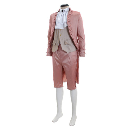 Regency Men's Frock Coat with Waistcoat, Breeches and Ruffled Shirt Historical Style Outfit for Cosplay or Themed Events Halloween Christmas or Themed Parties