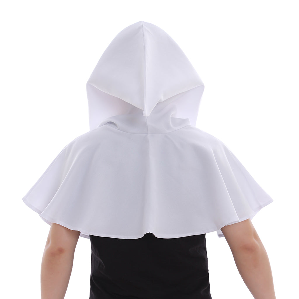Medieval Gothic Hooded Short Cloak Cropped Cape for Cosplay  Halloween Costumes