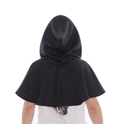 Medieval Gothic Hooded Short Cloak Cropped Cape for Cosplay  Halloween Costumes