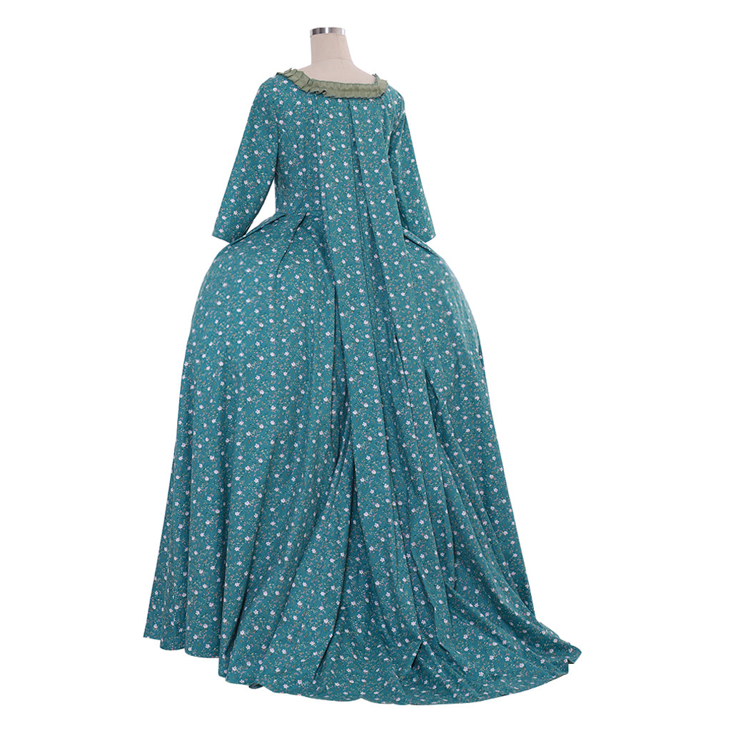 18th Century Women's Rococo Ball Gown Princess 3/4-Length Sleeve Bow Accessory Maria Antonietta Rococo Victorian Renaissance Vacation Dress Party Costume Princess