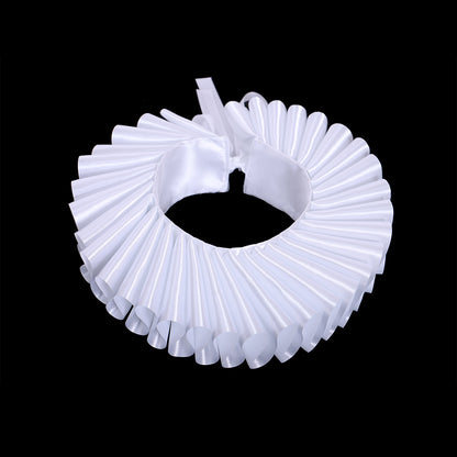 Women's Ruffled Victorian Renaissance Neck Satin Choker Collar Ruff collar