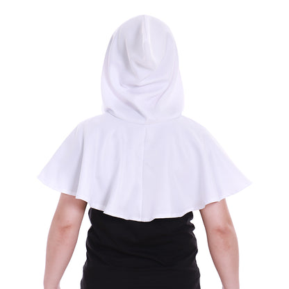 Medieval Gothic Hooded Short Cloak Cropped Cape for Cosplay  Halloween Costumes