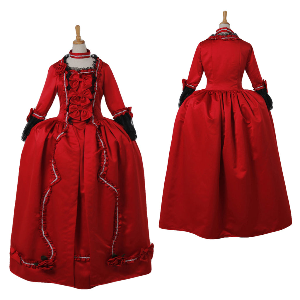 18th Century Women's Rococo Ball Gown Princess Bow Accessory Maria Antonietta Rococo Victorian Renaissance Vacation Dress Party Costume Princess