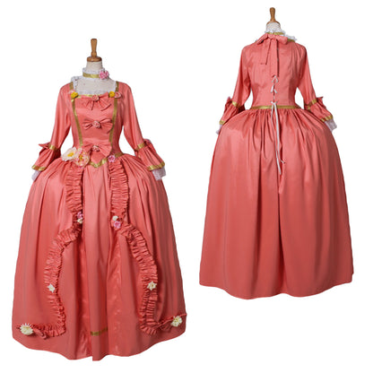 18th Century Women's Rococo Ball Gown Princess Bow Accessory Maria Antonietta Rococo Victorian Renaissance Vacation Dress Party Costume Princess