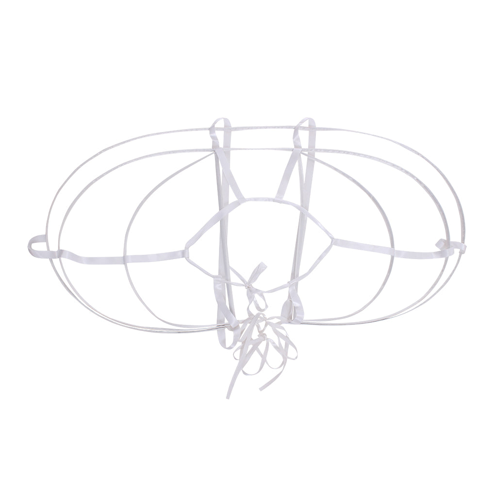 Women's Baroque Pannier Petticoat Victorian White Crinoline Birdcage Hoop for Victorian Ball Dress Baroque Crinoline Rococo Princess Dress Pannier
