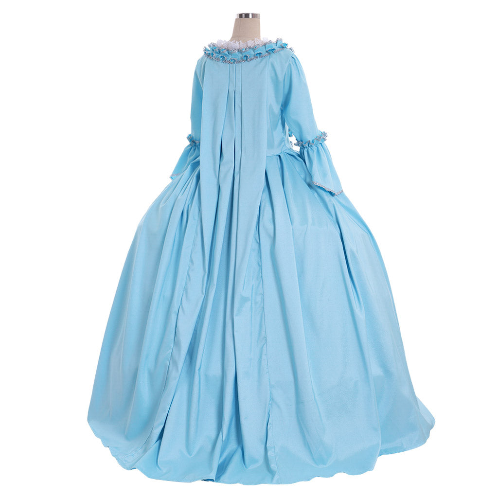18th Gothic Rococo Dress Party Costume Prom Dress Princess Shakespeare Solid Ball Gown Blue Trumpet Sleeve Women's Royal Christmas Halloween Carnival Party Evening Dress Masquerade Adults' Dress All Seasons