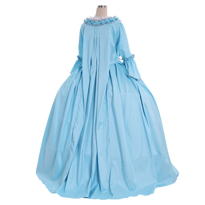 18th Gothic Rococo Dress Party Costume Prom Dress Princess Shakespeare Solid Ball Gown Blue Trumpet Sleeve Women's Royal Christmas Halloween Carnival Party Evening Dress Masquerade Adults' Dress All Seasons