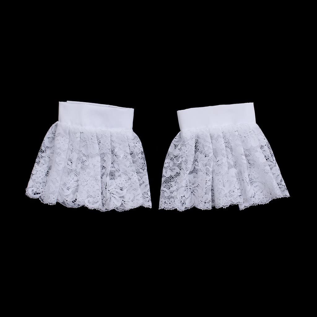 Gothic Lolita White High Neck Layered Lace Detachable Collar
