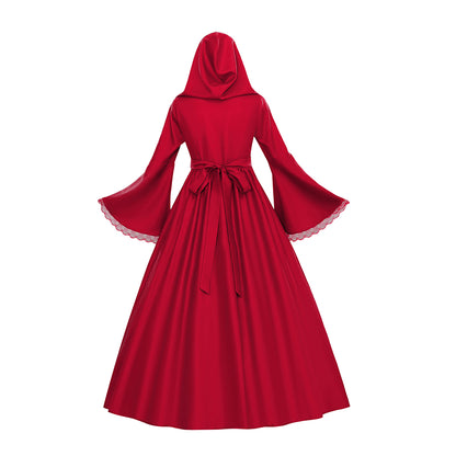 Medieval Hooded Gowns with Long Sleeves for Historical Reenactments Medieval Themed Halloween Christmas