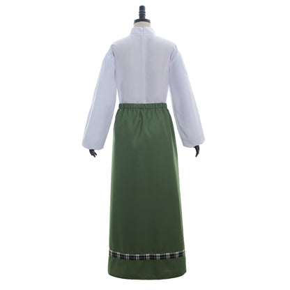 Medieval Women Renaissance Victorian Cosplay Costume Long Sleeve Gold Trimmed Color Block Black Gold Gown Adult Ladies Halloween Christmas Dress