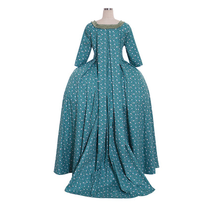 18th Century Women's Rococo Ball Gown Princess 3/4-Length Sleeve Bow Accessory Maria Antonietta Rococo Victorian Renaissance Vacation Dress Party Costume Princess