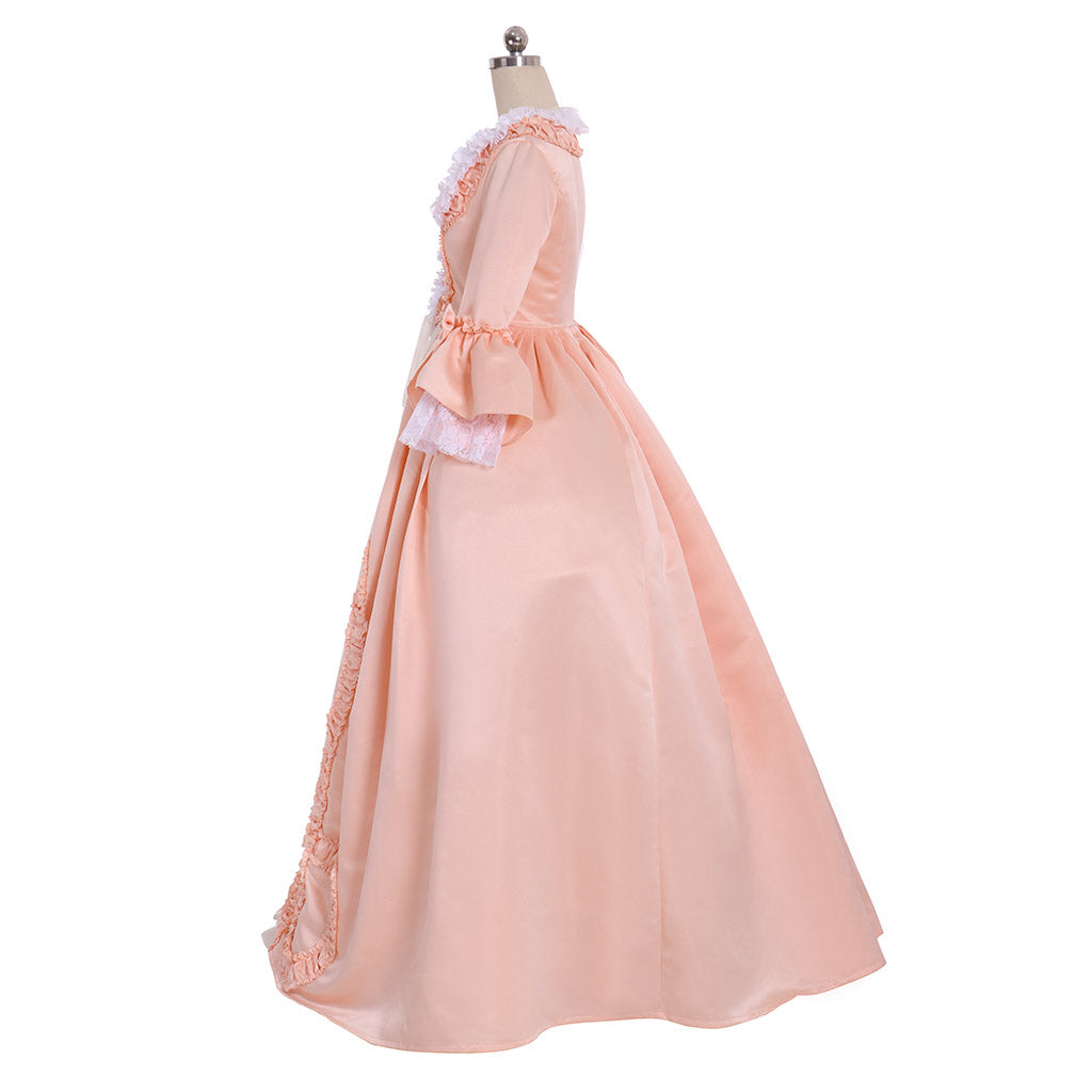 18th Gothic Rococo Dress Party Costume Prom Dress Princess Shakespeare Solid Ball Gown  Bow Accessory Trumpet Sleeve Women's Royal Christmas Halloween Carnival Party Evening Dress Masquerade Adults' Dress All Seasons