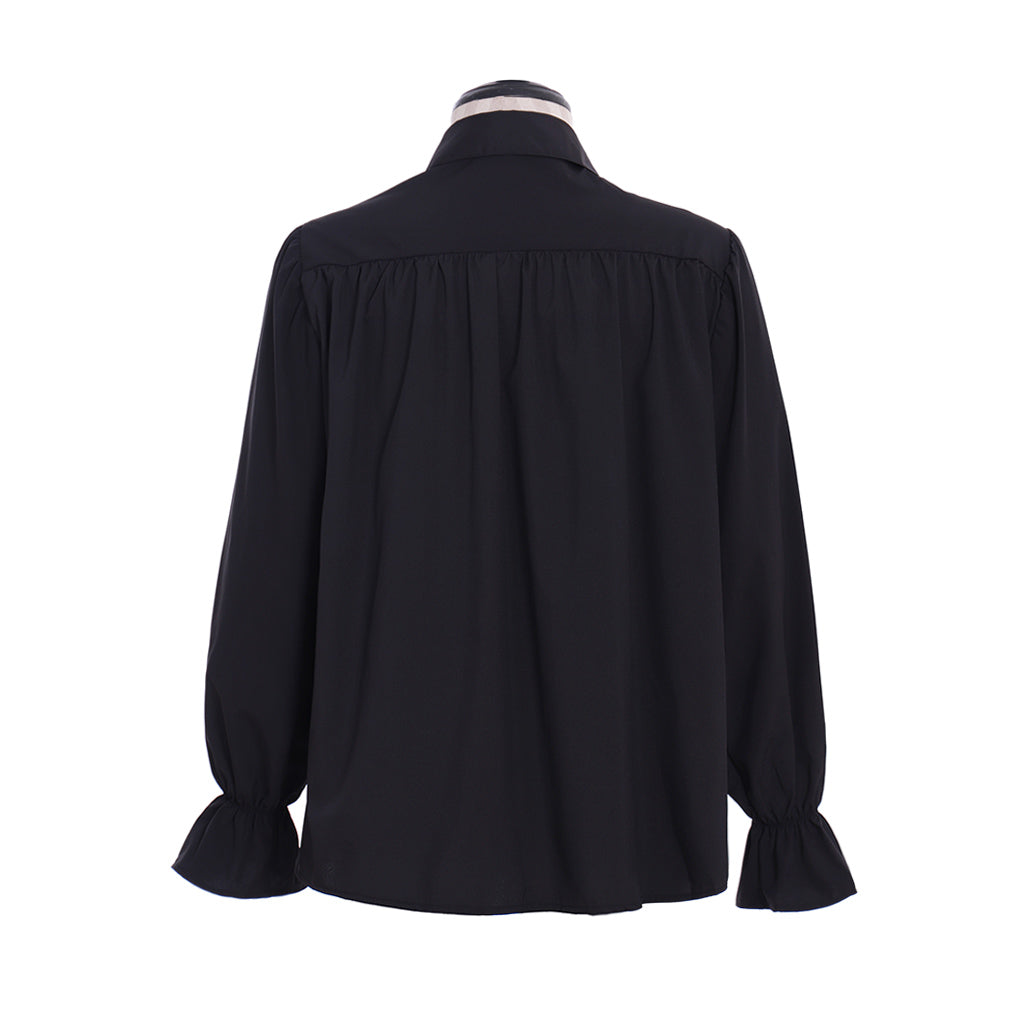 Medieval Men's White Long  Sleeve Shirt with Ruffled Lace  up Neckline and Flared Cuffs for Cosplay Themed Events Halloween Christmas or Parties