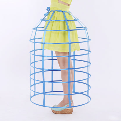 Women's Baroque Pannier Petticoat Victorian Crinoline Birdcage Hoop for Victorian Ball Dress Baroque Crinoline Rococo Princess Dress Pannier