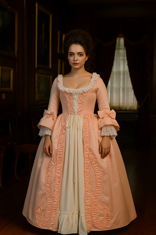 18th Gothic Rococo Dress Party Costume Prom Dress Princess Shakespeare Solid Ball Gown  Bow Accessory Trumpet Sleeve Women's Royal Christmas Halloween Carnival Party Evening Dress Masquerade Adults' Dress All Seasons