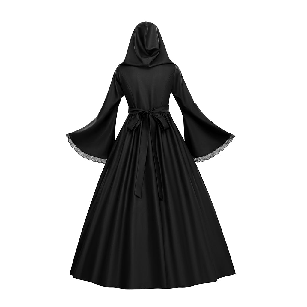 Medieval Hooded Gowns with Long Sleeves for Historical Reenactments Medieval Themed Halloween Christmas