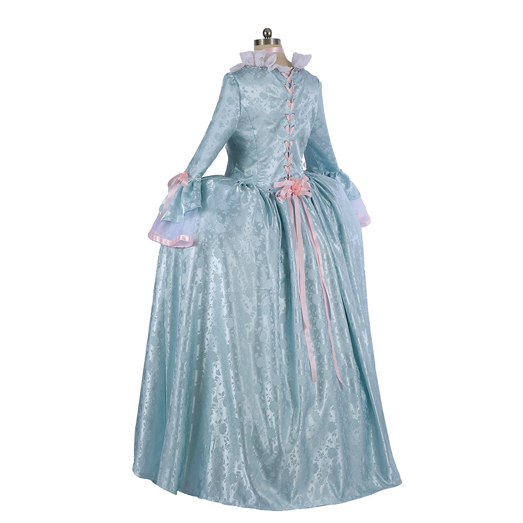 Medieval Renaissance Gothic Rococo Gown Inspired Long Length Prom Gown LARP Ren Faire Adults' Gown Shakespeare Gentlewoman Flare Cuff Sleeve Lace Decoration Women's Halloween Carnival Valentine's DayParty Masquerade Adults' Dress All