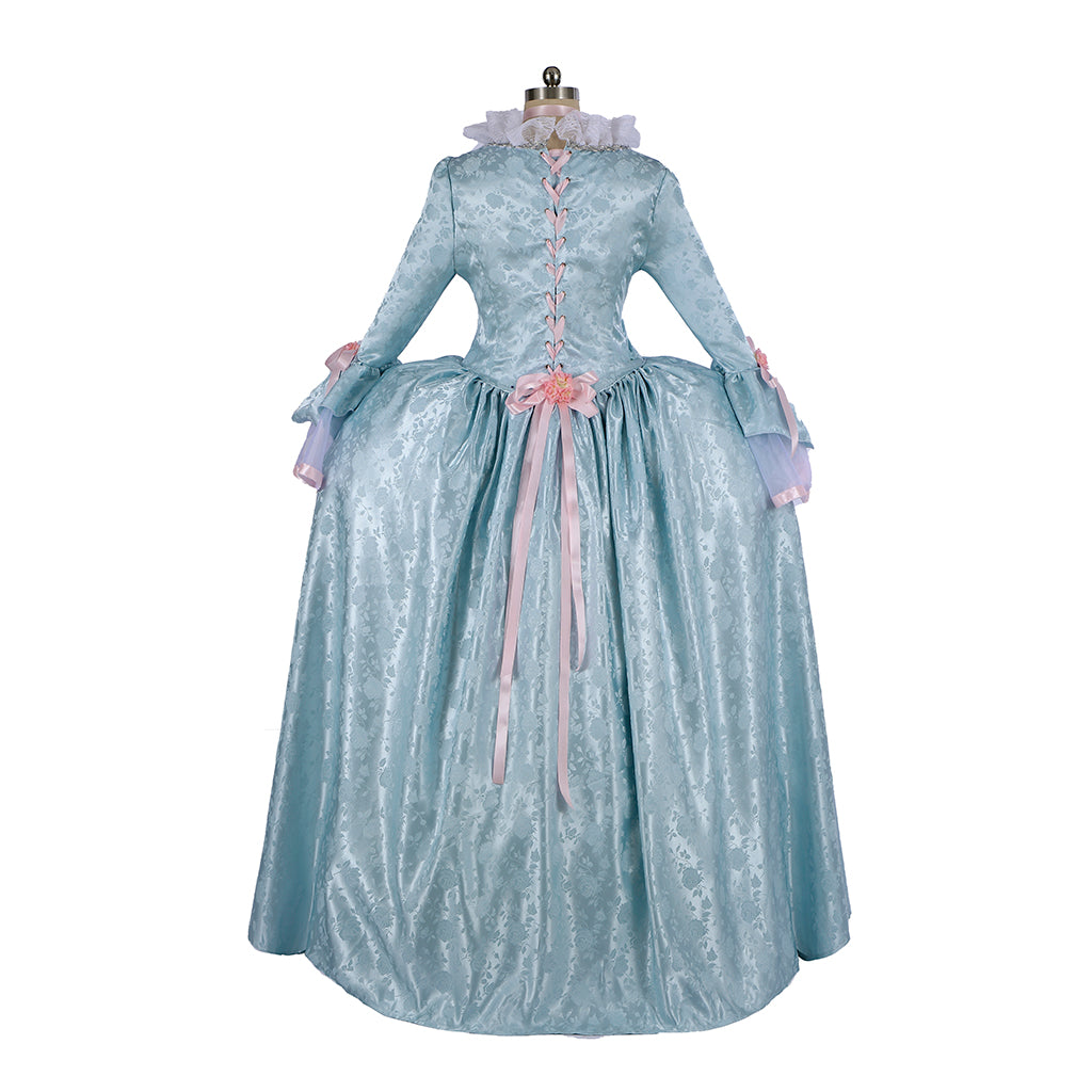 Medieval Renaissance Gothic Rococo Gown Inspired Long Length Prom Gown LARP Ren Faire Adults' Gown Shakespeare Gentlewoman Flare Cuff Sleeve Lace Decoration Women's Halloween Carnival Valentine's DayParty Masquerade Adults' Dress All