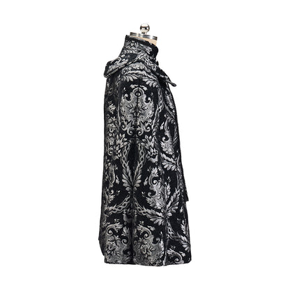 Victorian Style Embroidered Men's Waistcoat with Ruffled Shirt and Tricorn Hat Accents for Historical Reenactments Cosplay Events Halloween Christmas