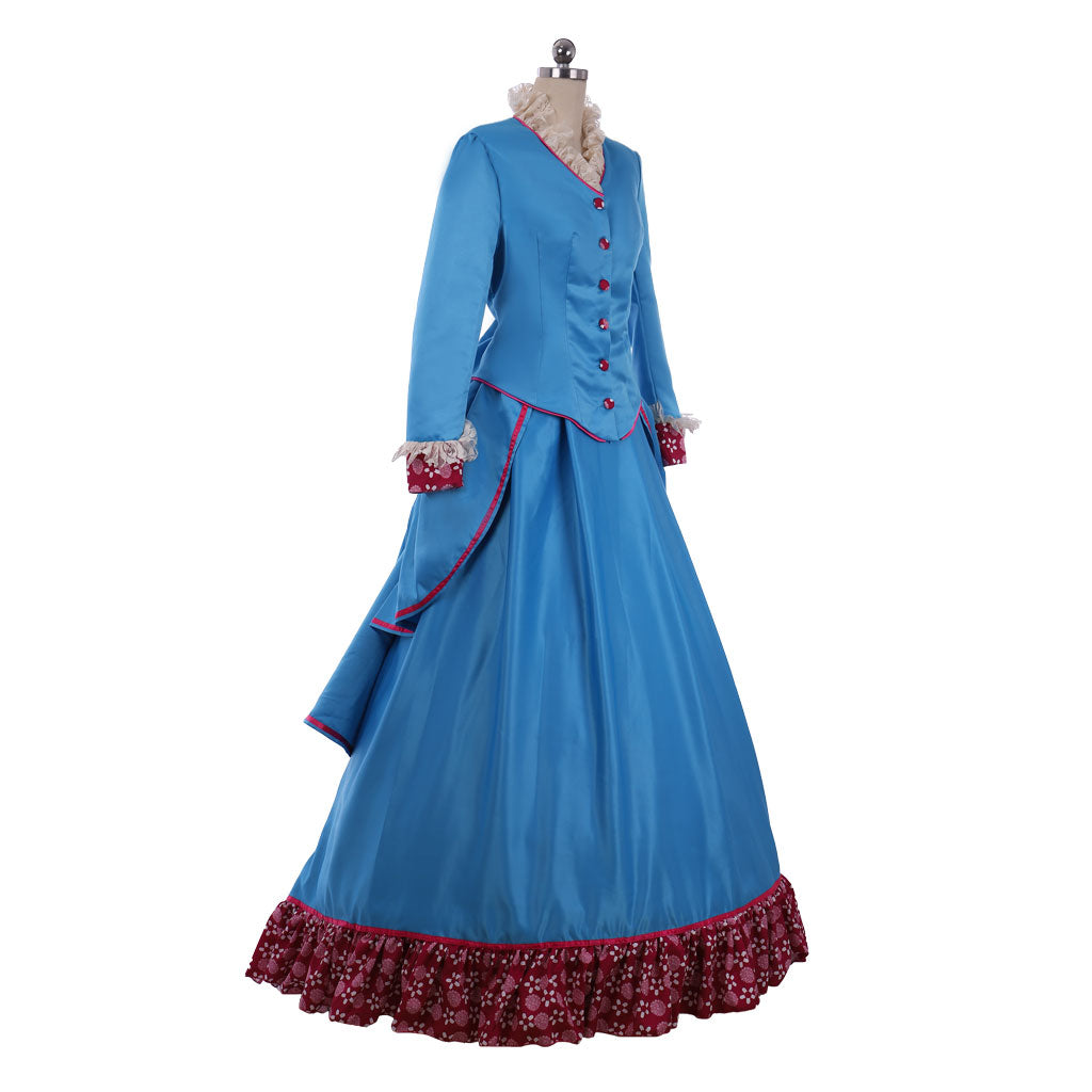 Victorian Medieval Renaissance Vintage Dress Prom Dress Women's Girls' Costume Vintage Cosplay Party Masquerade Tea Party Dress